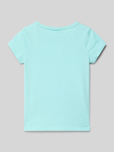 s.Oliver RED LABEL Regular Fit T-Shirt mit interaktivem Design Aqua 3