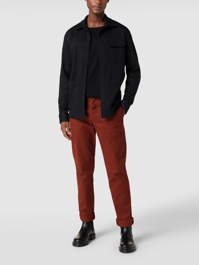 Tommy Hilfiger Chino met logodetail, model 'DENTON CHINO' Middenbruin - 1