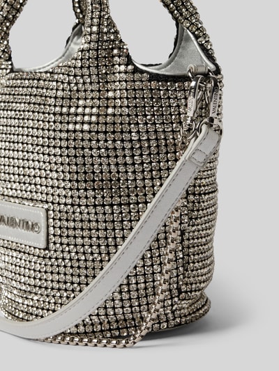 VALENTINO BAGS Handtasche mit Ziersteinbesatz Modell 'NABILAH' Silber 2