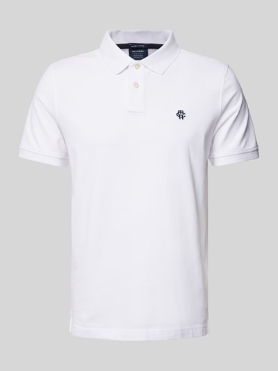 MCNEAL Regular Fit Poloshirt mit Label-Stitching Weiss 2