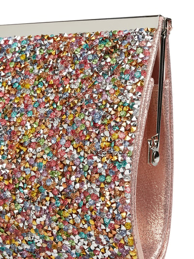 Jake*s Cocktail Clutch met strass-steentjes Oudroze gemêleerd - 2