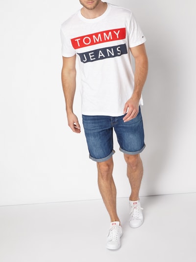 Tommy Jeans T-Shirt mit Logo-Print Weiss 1