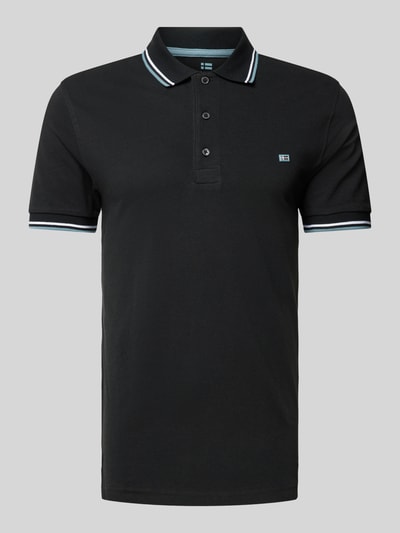 Christian Berg Men Poloshirt mit Label-Detail Black 2