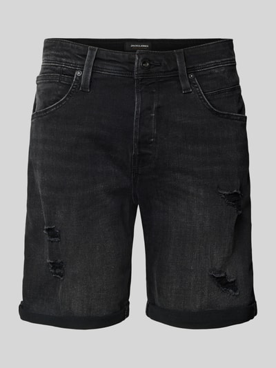 Jack & Jones Regular Fit Jeansshorts im 5-Pocket-Design Modell 'RICK' Black 2