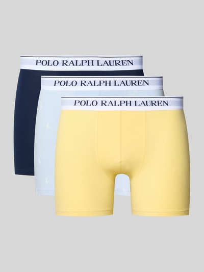 Polo Ralph Lauren Underwear Boxershort met elastische logoband in een set van 3 stuks Geel - 1