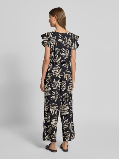 Tom Tailor Denim Relaxed fit jumpsuit met structuurmotief Beige - 5