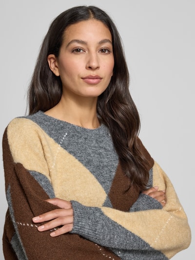 GUIDO MARIA KRETSCHMER WOMAN Regular Fit Pullover mit Woll-Anteil Modell 'Hedda' Dunkelbraun 3