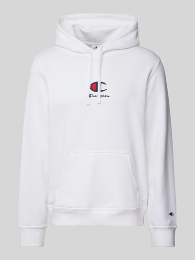 CHAMPION Bluza z kapturem z wyhaftowanym logo Biały 2