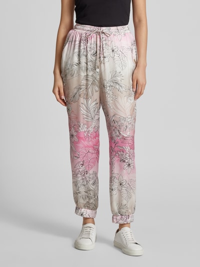 LIU JO SPORT Jogpants mit floralem Muster Pink 4