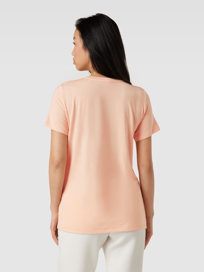 Schiesser T-Shirt mit Rundhalsausschnitt Modell 'Mix+Relax' Apricot 5