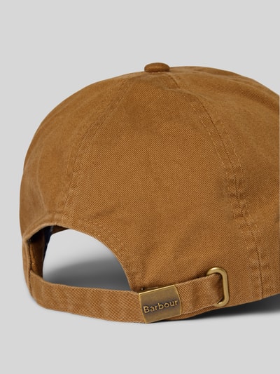 Barbour Baseballpet van puur katoen, model 'CASCADE' Middenbruin - 3