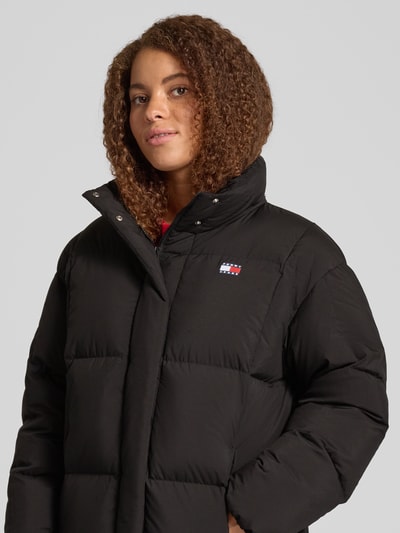 Tommy Jeans Comfort fit lange donsjas met afneembare capuchon, model 'ALASKA' Zwart - 3