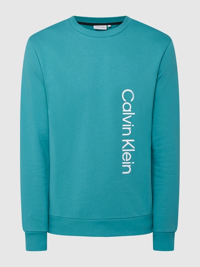 CK Calvin Klein Sweatshirt mit Logo  Smaragd 2