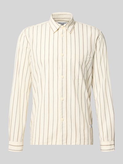 Marc O'Polo DENIM Regular Fit Freizeithemd aus reiner Baumwolle Offwhite 2