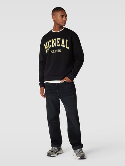 MCNEAL Sweatshirt met labelprint Zwart - 1