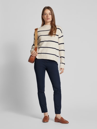 Lauren Ralph Lauren Skinny Fit Stoffhose mit elastischem Bund Modell 'KESLINA' Marine 1