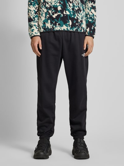 The North Face Regular tapered fit sweatpants met labelprint Zwart - 4