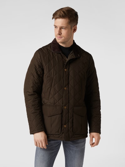 Barbour Sukienka koszulowa z wiskozy model ‘Tamari’ Błotnisty 4