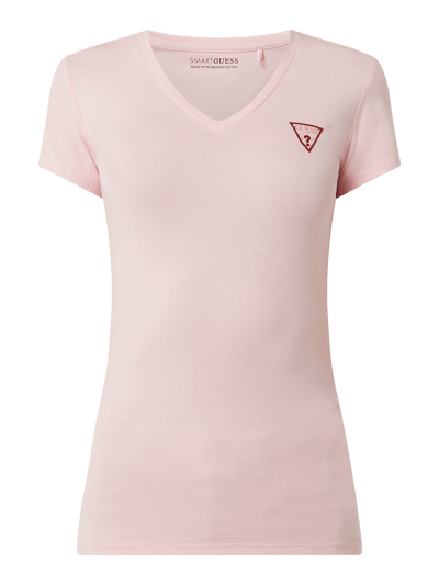 Guess T-Shirt mit Logo Pink 2