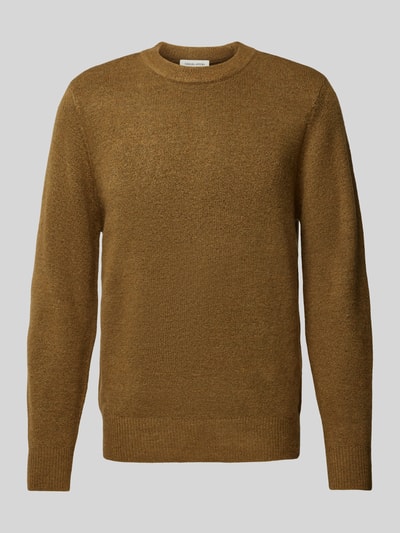 Casual Friday Gebreide pullover met ribboorden, model 'Karl' Olijfgroen - 2