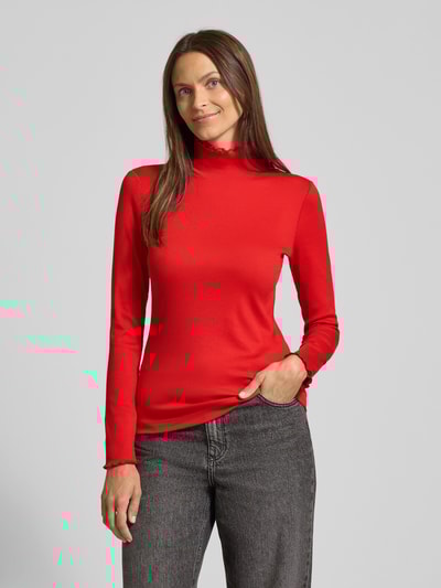 Marc Cain Shirt met lange mouwen en opstaande kraag Rood - 4