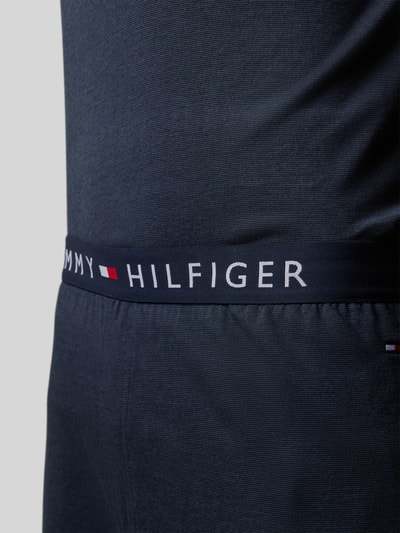 Tommy Hilfiger Pyjama met geribde ronde hals Donkerblauw - 2