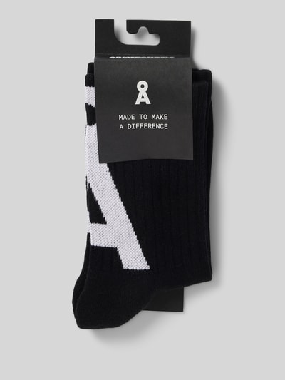 Armedangels Socken mit Logo-Detail Modell 'SAAMUS' Black 3