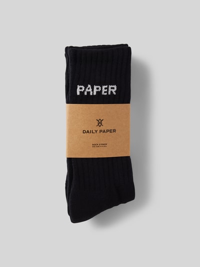 DAILY PAPER Socken mit Label-Print im 2er-Pack Black 3