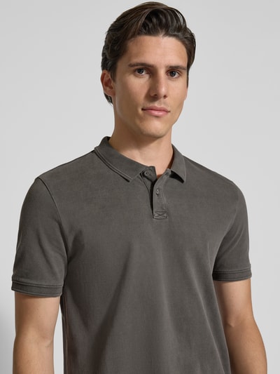 Tom Tailor Denim Regular Fit Poloshirt aus reiner Baumwolle Hellgrau 3