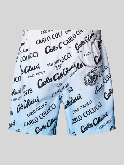 CARLO COLUCCI Badehose mit elastischem Bund Hellblau 3