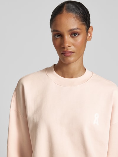 Armedangels Oversized sweatshirt met ribboorden Zalm - 3