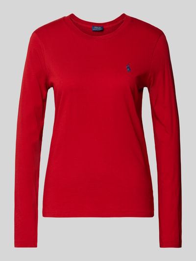 Polo Ralph Lauren Longsleeve mit Label-Stitching Rot 2