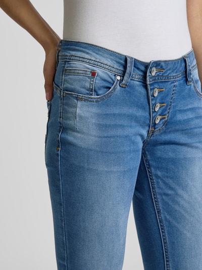 Buena Vista Slim Fit Jeans mit verkürztem Schnitt Modell 'Malibu' Blau 3