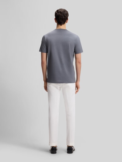 BOSS Regular Fit T-Shirt mit Logo Detail Modell 'THOMPSON_01' Blau 5