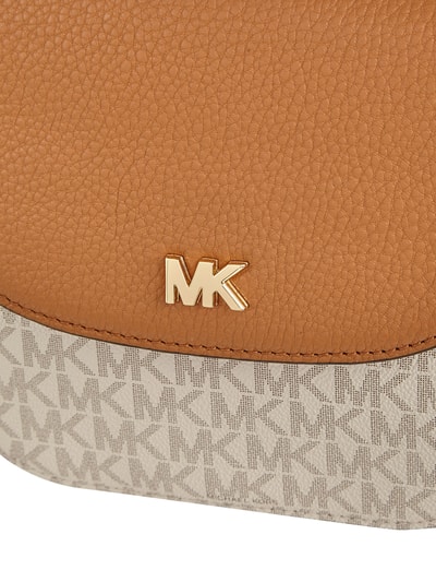 MICHAEL Michael Kors Torebka na długim pasku ze wzorem z logo  Złamany biały 3