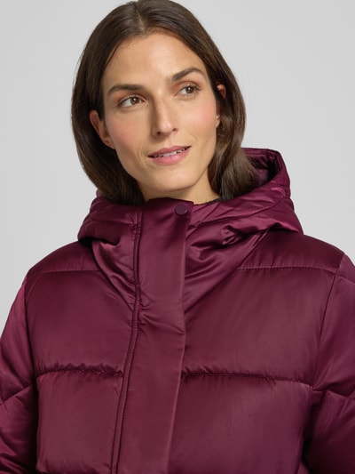 BOSS Regular fit gewatteerde lange jas van waterafstotend materiaal, model 'PETRANO' Bordeaux - 3