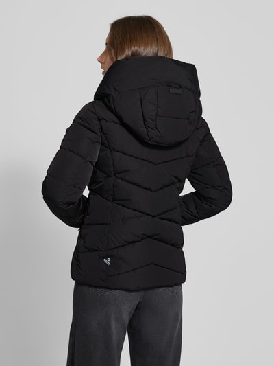 khujo Kurtka pikowana z kapturem Czarny 5