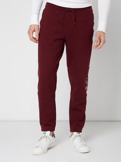 adidas Originals Sweatbroek met logostrepen Bordeaux - 4