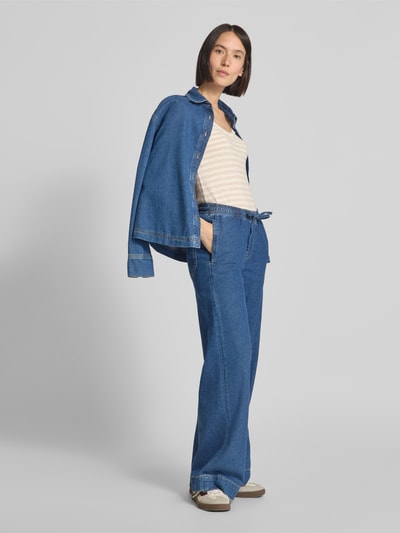 Marc O'Polo Regular Fit T-Shirt aus Slub Jersey Sand 1