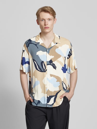 Jack & Jones Regular Fit Freizeithemd mit Resortkragen Modell 'LUKE' Beige 4