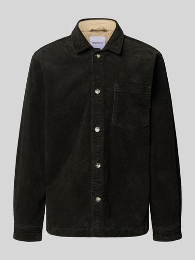 Lindbergh Modern fit overhemdjack met borstzak, model 'Superflex' Leem - 2