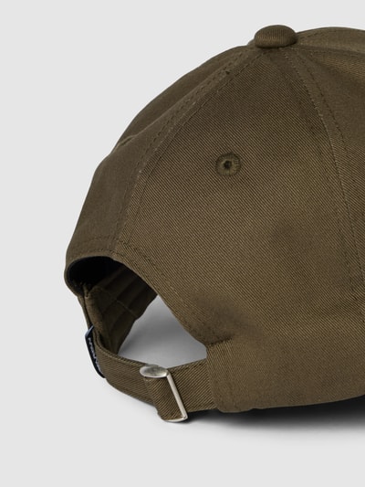 REVIEW Czapka sztruksowa z daszkiem i haftem REVIEW Khaki 2