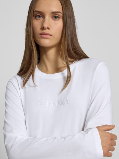Calvin Klein Underwear Shirt met lange mouwen en labelstitching Wit - 3