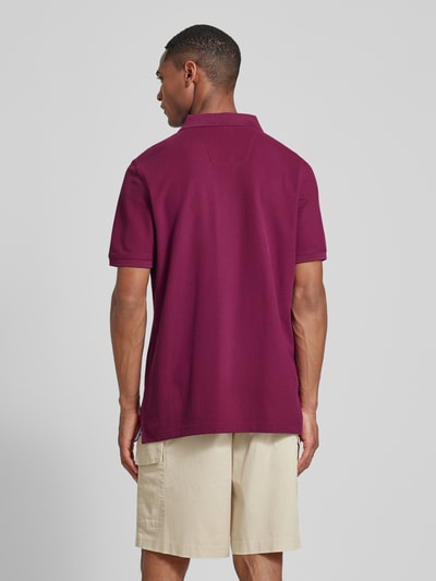 Fynch-Hatton Poloshirt mit Logo-Stitching Bordeaux 5