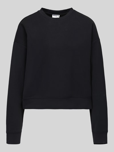 Jake*s Casual Sweatshirt mit überschnittenen Ärmeln Black 2