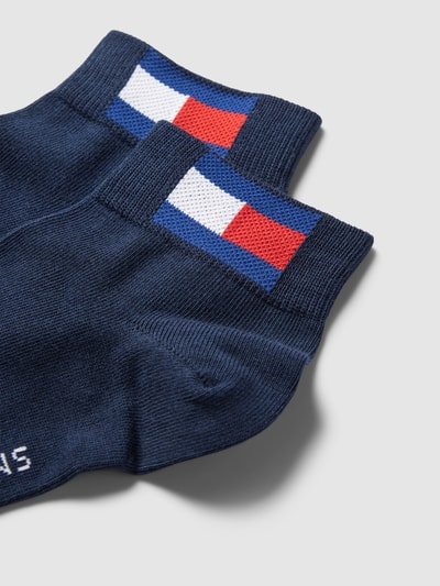 Tommy Hilfiger Sneakersocken mit Logo-Print im 2er-Pack Marine 2