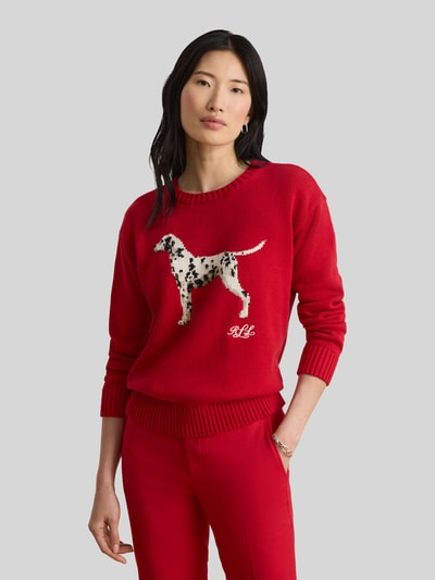 Lauren Ralph Lauren Pullover mit Dalmatiner-Motiv Rot 4