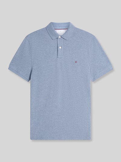 Tommy Hilfiger Koszulka polo o kroju regular fit z mieszanki bawełny Jasnoniebieski melanż 2
