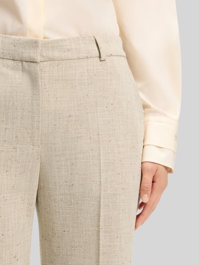 BOSS Korte fit broek met uitlopende pijp model 'TALIA-CROP' Beige - 3