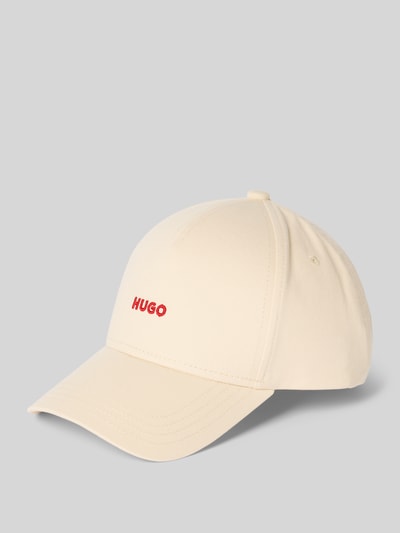 HUGO Basecap mit Label-Stitching Modell 'Cara' Beige 1